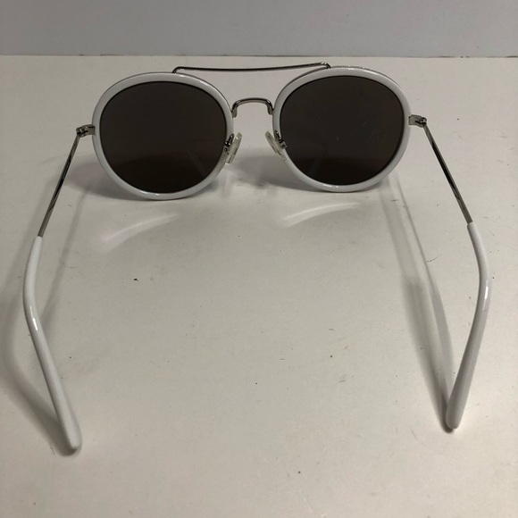 Madden Girl Sunglasses White Oval Wire frames - Picture 5 of 7